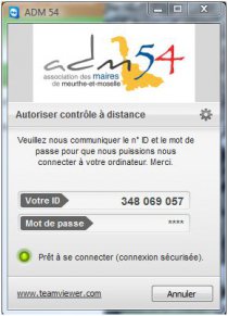 Image du logiciel de télémaintenance