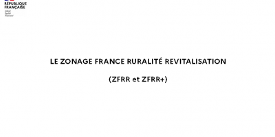 Webinaire - L'exonération fiscale dans le cadre des Zones France Ruralités Revitalisation (ZFRR et ZFRR+)