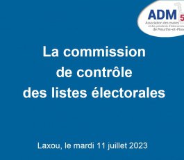 Webinaire sur la commission de contrôle des listes électorales