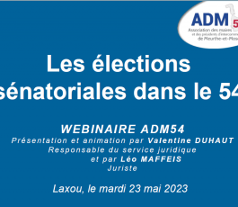 Webinaire sur les élections sénatoriales