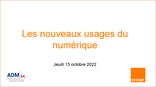 Webinaire sur les nouveaux usages du numérique