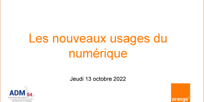 Webinaire sur les nouveaux usages du numérique