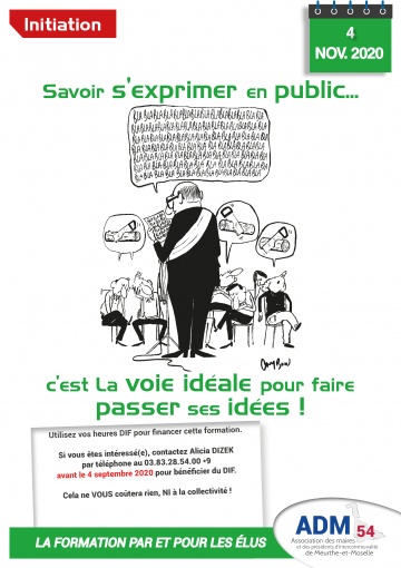 Comment s'exprimer en public ? - Initiation